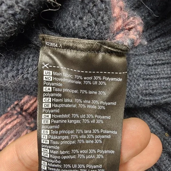 Kari Traa Sweater Womens Medium Blue Fair Isle Wool Blend Ski Knit Pullover - Picture 5 of 9